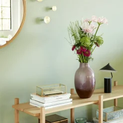 Posy-vase, glas, rødbrun/olivenrosa, højde 37 cm^Hübsch Sale