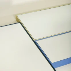 Hübsch Møbel Og Interiør>Shine Medium spejl, gul, 32 x 55 cm