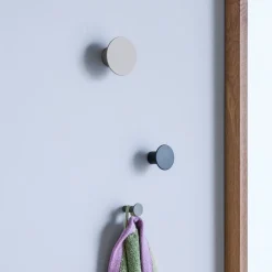 Hübsch Møbel Og Interiør>Spot knager, sæt med 3, jern, sort/grå