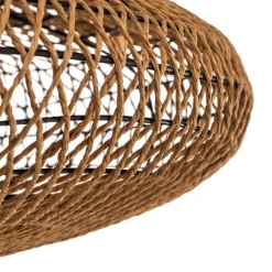 Trio Lighting Hedda loftlampe af sisal og metal