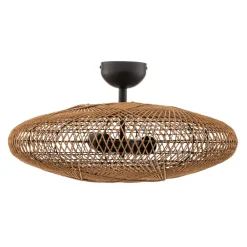 Trio Lighting Hedda loftlampe af sisal og metal