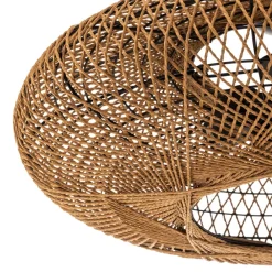 Trio Lighting Hedda loftlampe af sisal og metal