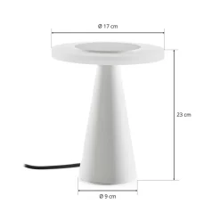 Bax bordlampe med touchdæmper, hvid^Helestra Hot