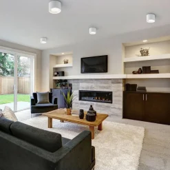 Kari LED-loftlampe, rund, hvid^Helestra Outlet