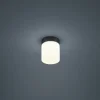 Keto LED-loftlampe, cylinder, sort^Helestra