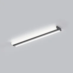 Helestra LED-spejllampe LOOM, længde 60 cm, sort, IP44