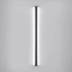 Helestra LED-spejllampe LOOM, længde 120 cm, sort, IP44