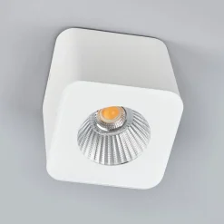 Helestra Oso LED-loftspot, kantet, hvid mat