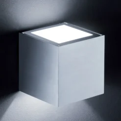 Siri væglampe up/down, mat aluminium^Helestra Sale