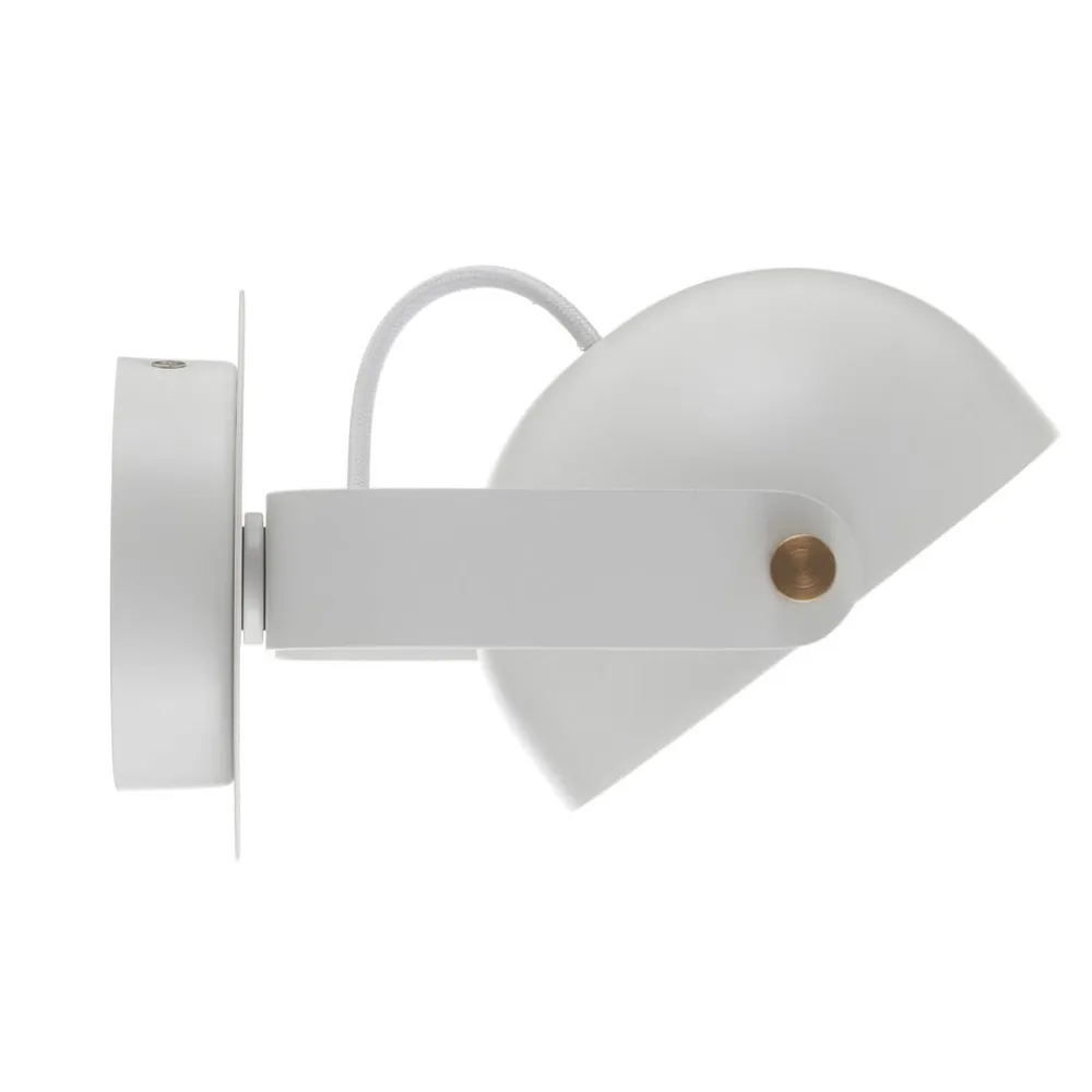 Viokef Hemi LED-væglampe, drejelig skærm, hvid