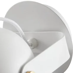 Viokef Hemi LED-væglampe, drejelig skærm, hvid