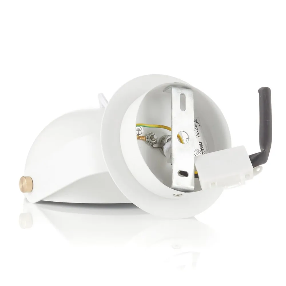 Viokef Hemi LED-væglampe, drejelig skærm, hvid