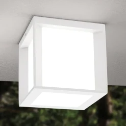 Henry udendørs væglampe, 16 x 16 x 16 cm, hvid^ORION Best