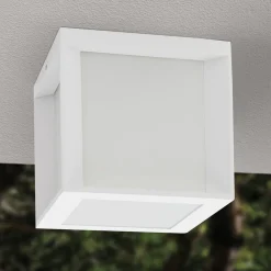 Henry udendørs væglampe, 16 x 16 x 16 cm, hvid^ORION Best