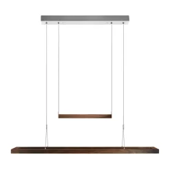 HerzBlut Bæredygtige Lamper>Amalia LED-hængelampe, valnød oliebeh.