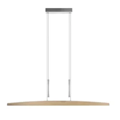 HerzBlut Arco LED-hængelampe asteiche natur 130cm