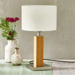 Dana bordlampe med træfod i eg^HerzBlut New