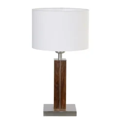 Dana bordlampe med træfod i valnød^HerzBlut