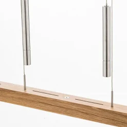 HerzBlut Leonora hængelampe, Down, 121 cm natur eg