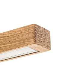 HerzBlut Leonora hængelampe, Down, 121 cm natur eg