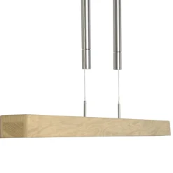 HerzBlut Leonora hængelampe, Down, 121 cm natur eg