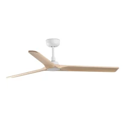 Heywood M loftventilator, DC, hvid/lyst træ^FARO BARCELONA Sale