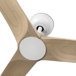 FARO BARCELONA Loftventilatorer>Heywood S loftventilator, DC, hvid/lyst træ