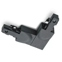 Hjørneforbinder DUOline jordstik, inde, sort^Trio Lighting