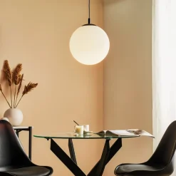 Hængelampe 562, mat glas, kappe/baldakin sort^ALDEX Clearance