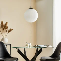 Hængelampe 562, mat glas, kappe/baldakin sort^ALDEX Clearance