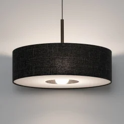 Hængelampe Amarela L, sort melange, tekstil, E27^Nowodvorski Lighting Discount
