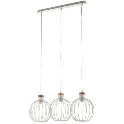Hængelampe Barbado, 3 lyskilder i hvid^EMIBIG LIGHTING Sale