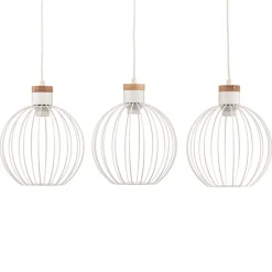 Hængelampe Barbado, 3 lyskilder i hvid^EMIBIG LIGHTING Sale
