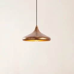 Hængelampe Barek 11545, messing brun, metal, Ø 34 cm^Opviq Outlet