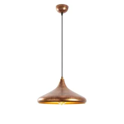 Hængelampe Barek 11545, messing brun, metal, Ø 34 cm^Opviq Outlet