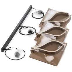 Hængelampe Barrel med træskærme, 3 lyskilder, lang^TEMAR LIGHTING