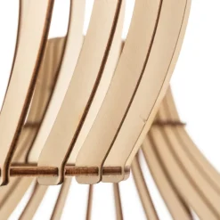 Hængelampe Barrel med træskærme, 3 lyskilder, rund^TEMAR LIGHTING Best