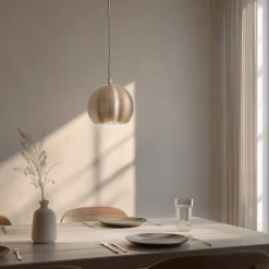 Opviq Pendellamper|Pendellamper>Hængelampe Berceste 9201, Ø 15 cm, guld, jern, E27