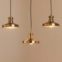 Opviq Hængelampe Berceste 9263, 3 lyskilder, antik messingfarvet, E27