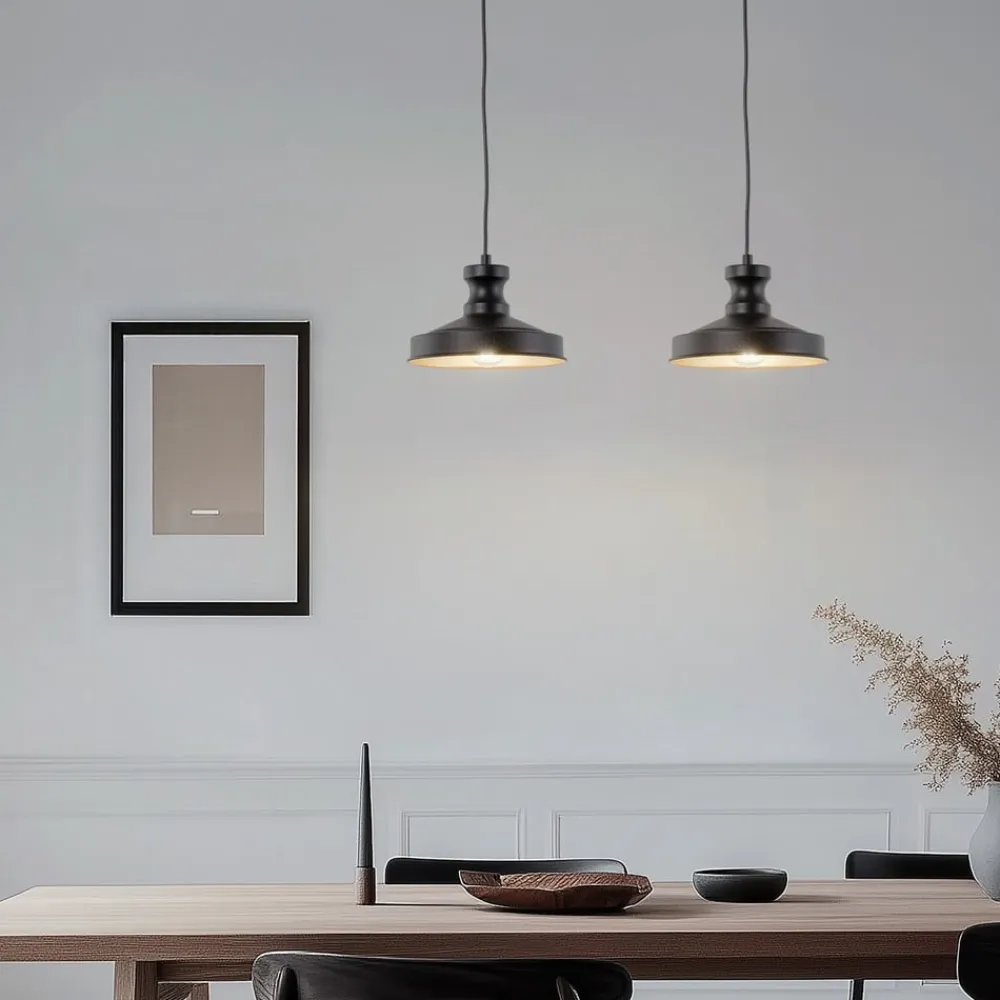 Hængelampe Berceste, sort, metal, Ø 22 cm, E27^Opviq Sale