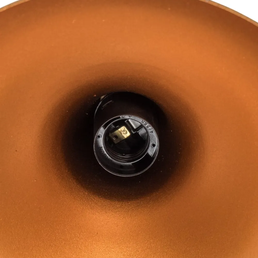 Opviq Gang|Pendellamper>Hængelampe Berceste, sort/kobber, Ø 22 cm, jern