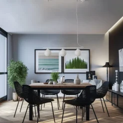 ALDEX Hængelampe Beryl, 3 lyskilder, hvid