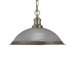 Searchlight Hængelampe Bistro af glas i glimtende guld