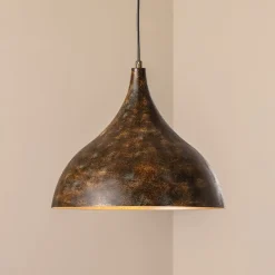 Opviq Hængelampe Bitlislim, antikbrun, Ø 41 cm, metal, E27