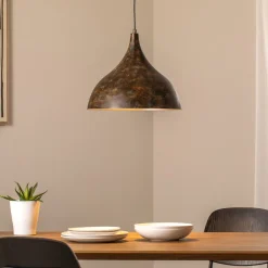 Opviq Hængelampe Bitlislim, antikbrun, Ø 41 cm, metal, E27