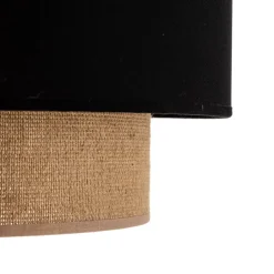 Duolla Hængelampe Boho Ø 45 cm 1-faset sort/jute