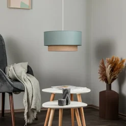 Duolla Hængelampe Boho Ø 45 cm 1-flammet salviegrøn/jute