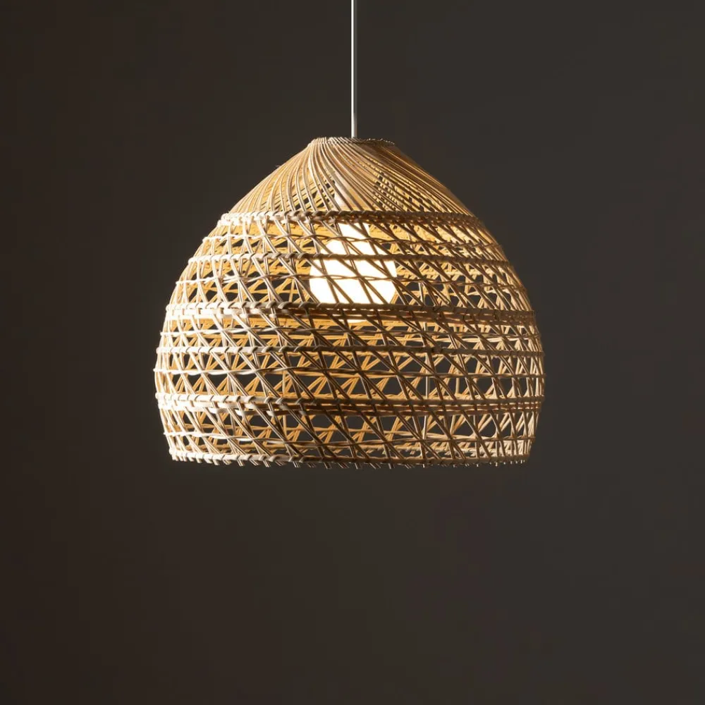 Nowodvorski Lighting Pendellamper>Hængelampe BOHO, Ø 43 cm, naturbrun, rattan, E27
