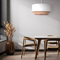 Duolla Hængelampe BohoØ 45 cm 1flg. hvid/jute