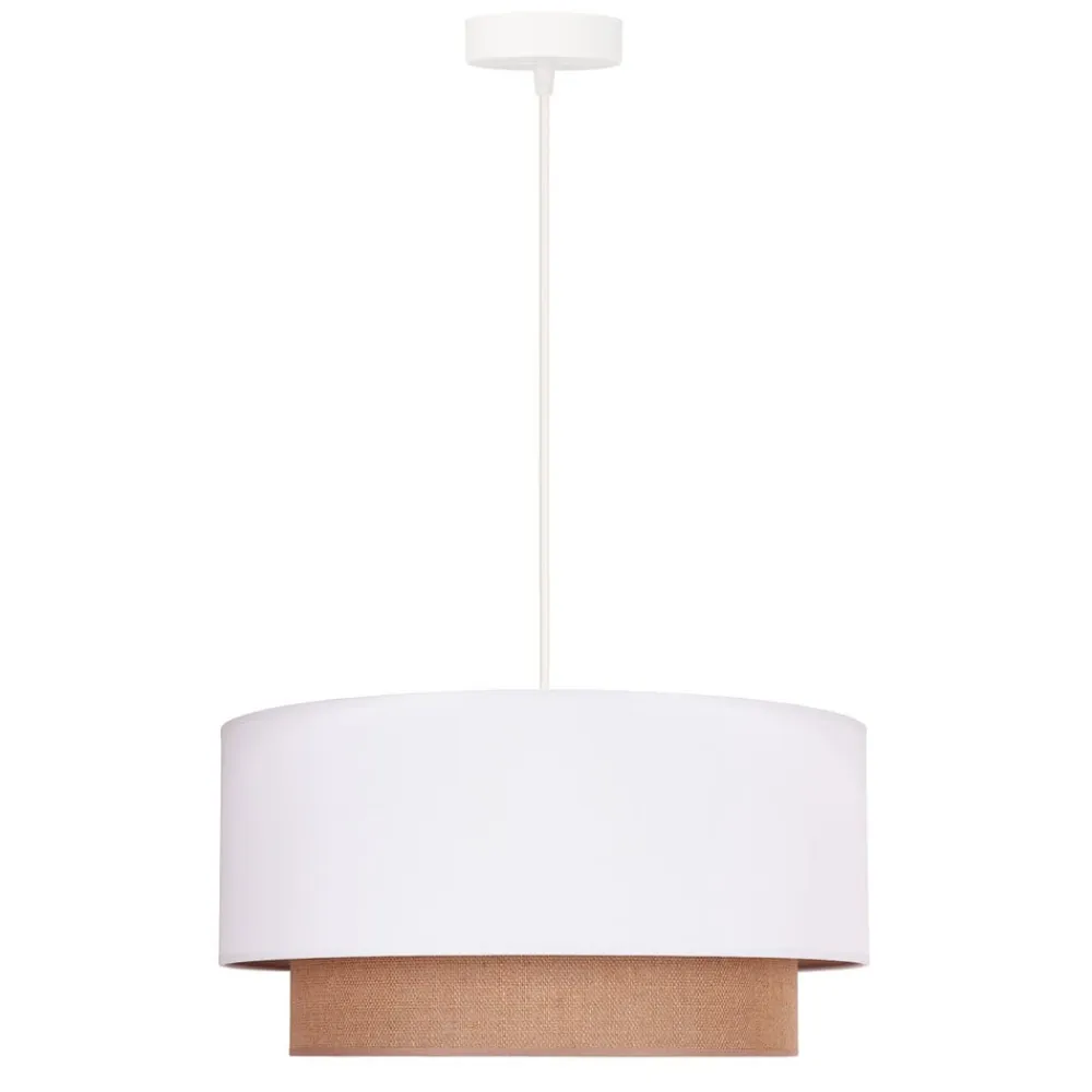 Duolla Hængelampe BohoØ 45 cm 1flg. hvid/jute